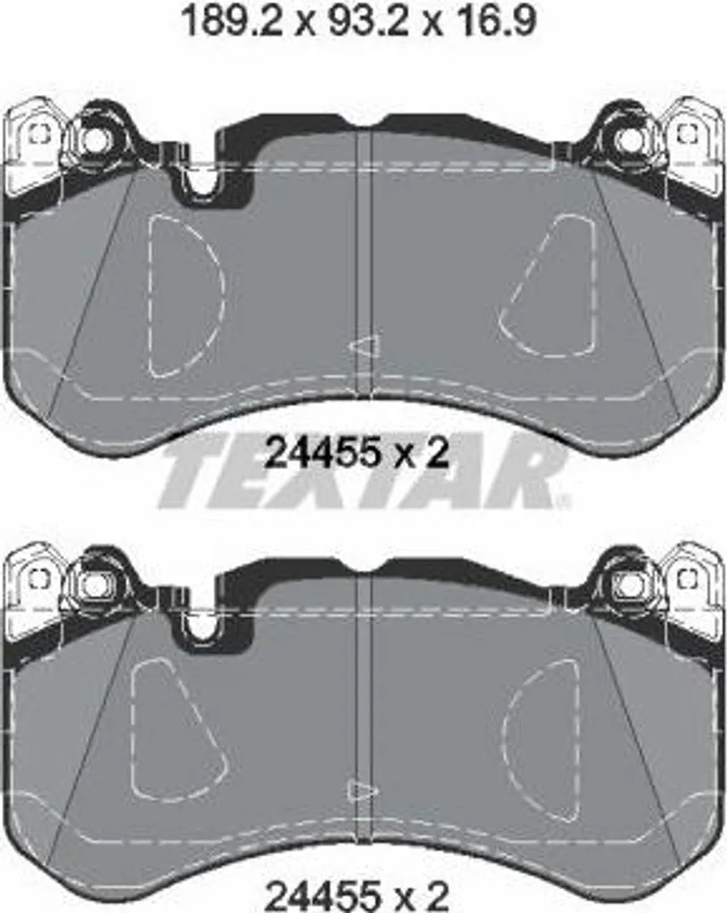 Plaquettes Textar 2445503 : Stop aux sifflements de frein Mercedes OE