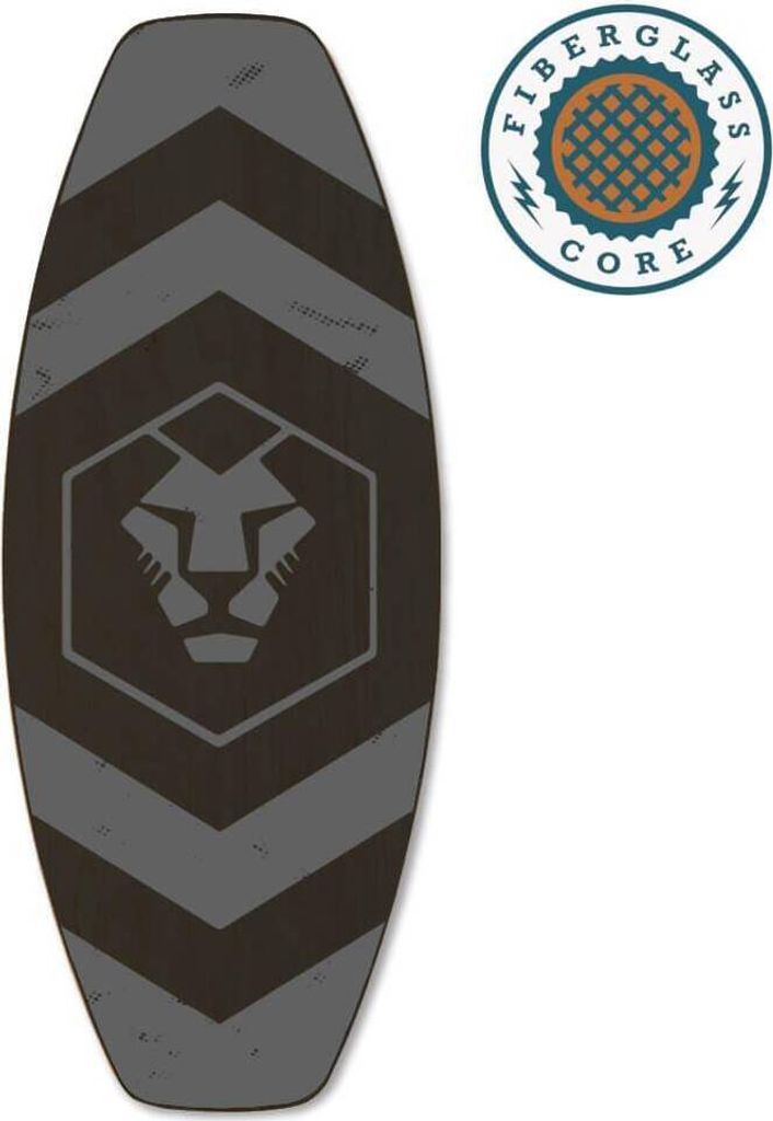 Daffy Boards Trick-Balance Board mit Fiberglas-Kern - Design: Dark Lion