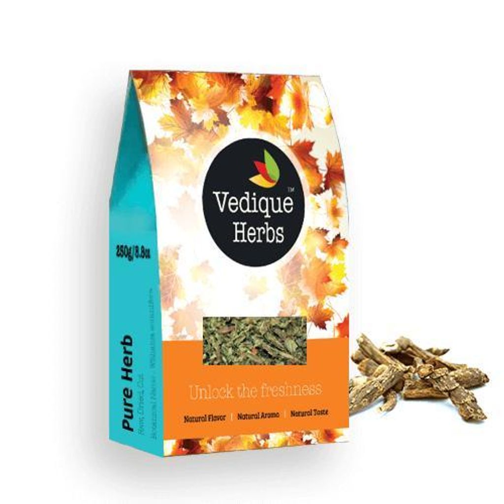 VEDIQUE HERBS Vacha-Wurzel (Kalmus | Acorus calamus) - 250g (8.8oz) | Roh, Rohstoff, Getrocknet | T-Schnitt |