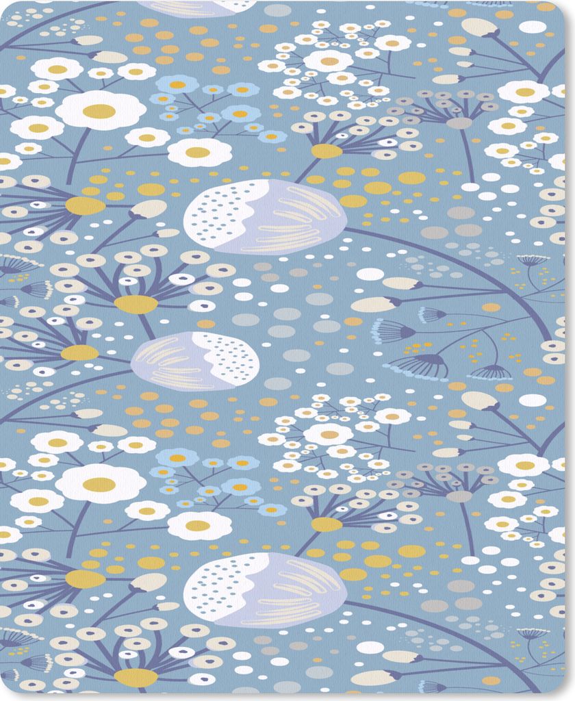MuchoWow® Mauspad Mousepad Muster - Kamille - Blumen 30x40 Produktbild 