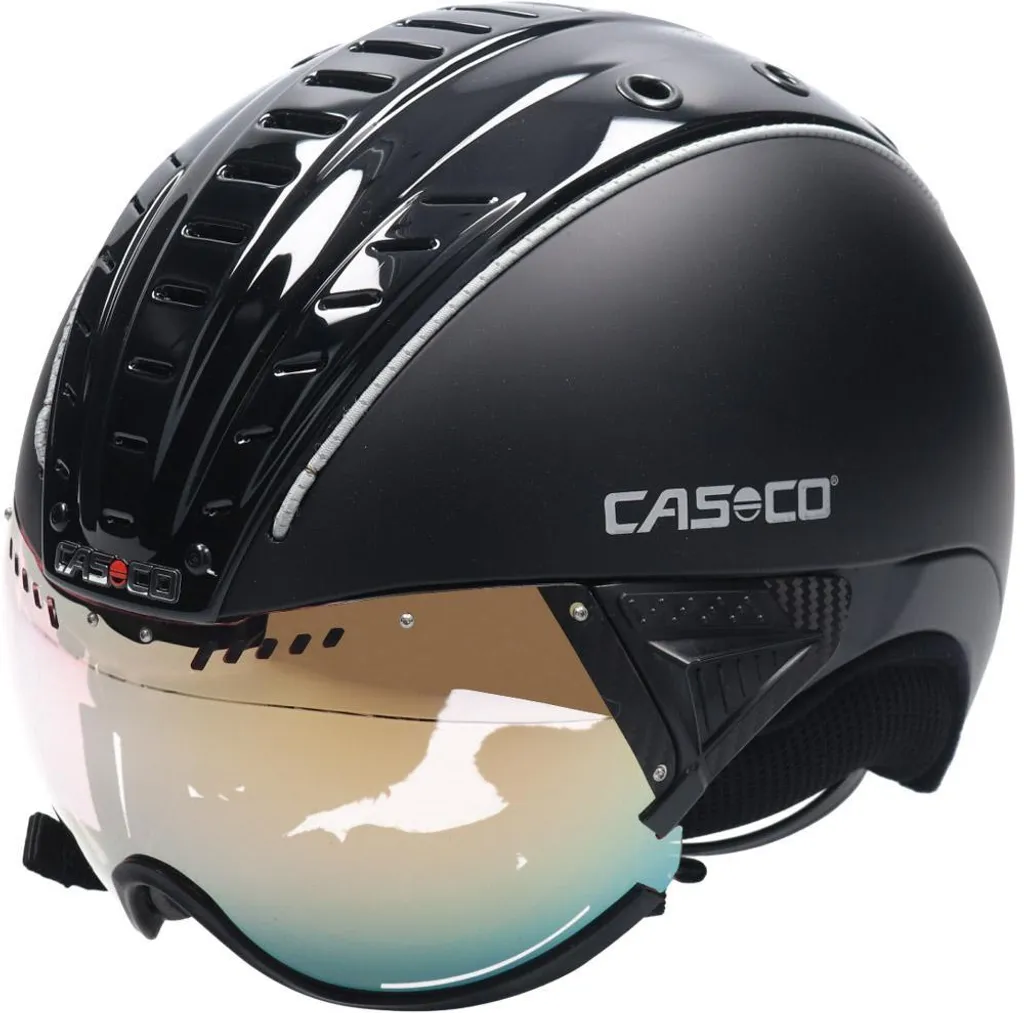 Casque de ski à visière polarisée CASCO SP-2 POL noir mat confort