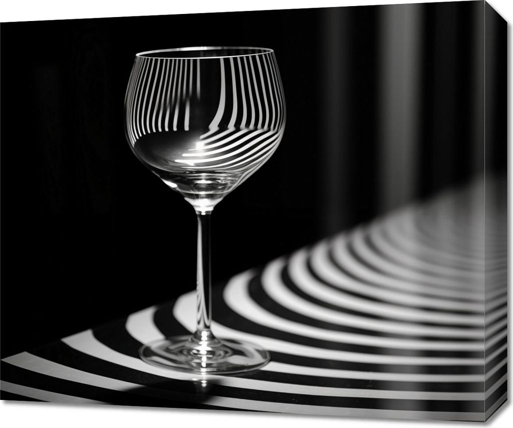Bild 60x50cm Reflexionen über Glas
