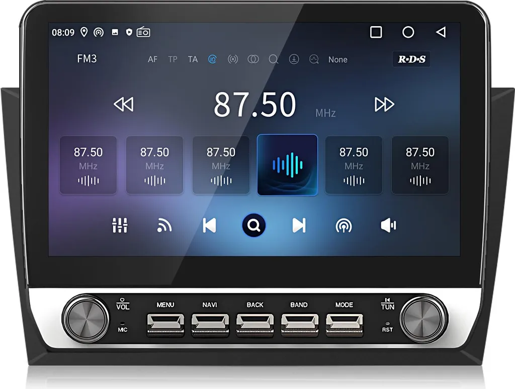 Autoradio Android 15 da 10,1 pollici 2+64 GB per VW Golf VI 6 2008-2012 Wireless CarPlay Android Auto WiFi GPS Navi RDS DSP DAB+ BT con manopola
