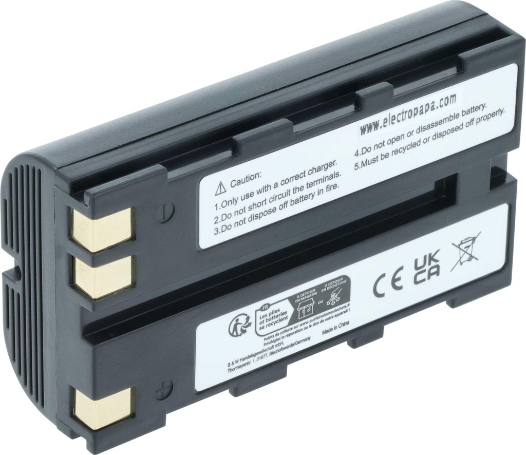 vhbw Akku kompatibel mit GeoMax Zoom ZT80+, ZT80+ Lasermessgerät, Messgerät (2200 mAh, 7,4 V, Li-Ion)