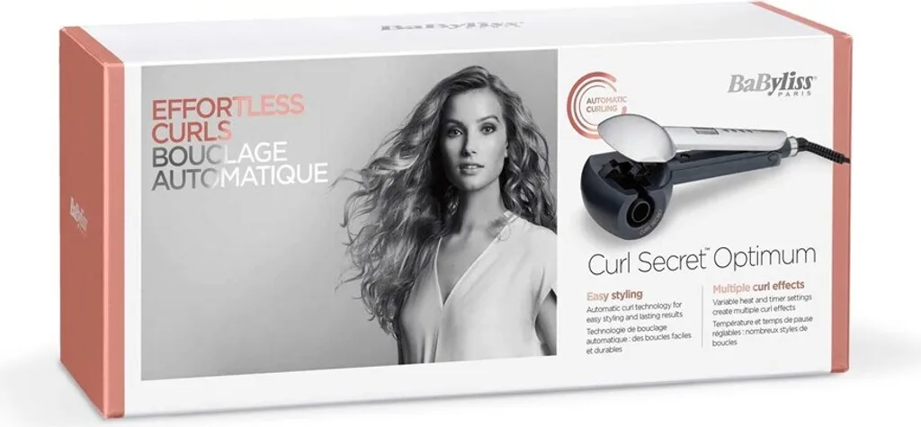 Fer à friser automatique BaByliss C1600E avec écran LCD et céramique