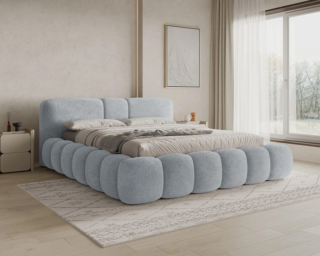 Chilly Möbel Design Bett Bianco - Komfort Polsterbett mit Produktbild 