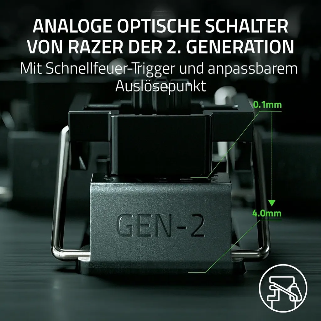 Razer Huntsman Mini Analog : Switchs Optiques et Format 60% Noir - 14