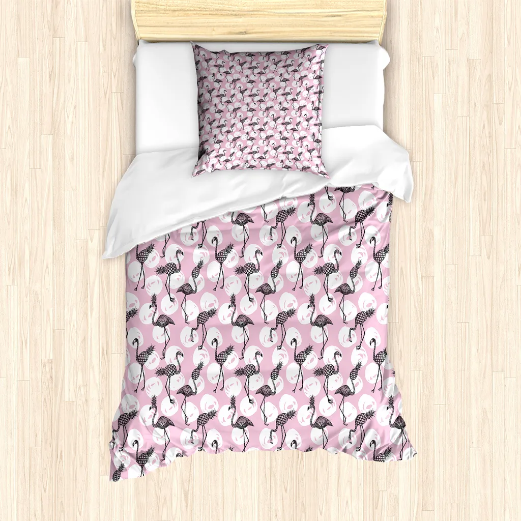 Copripiumino ABAKUHAUS Fenicotteri 135x200 Chic & Anallergico
