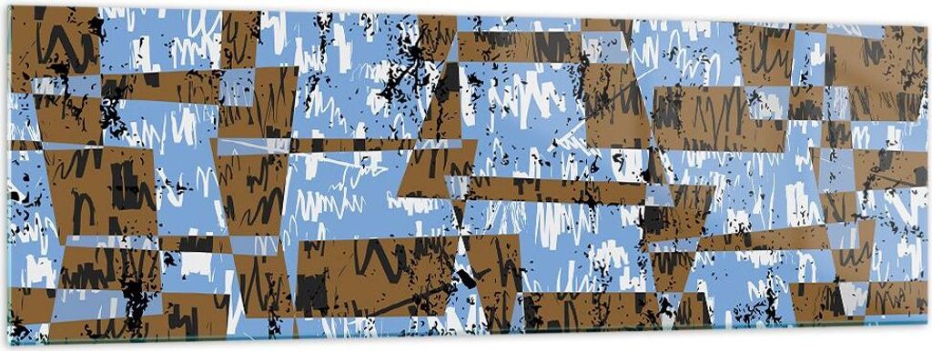 Bilder auf glas - Abstraktion modern - 160x50cm - Glasbilder - Wandbilder - Kunstdruck - zum Aufhängen bereit - Wanddekoration aus Glas - Glas Bil...