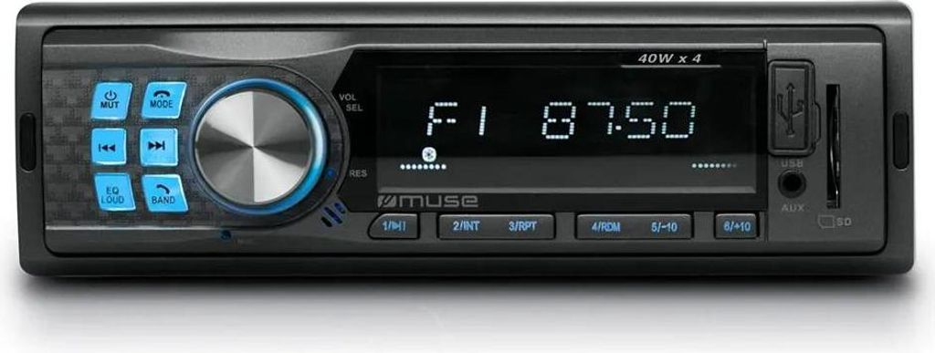 Muse M-195 autoradio con Bluetooth, 4 x 40 W Immagine del prodotto 