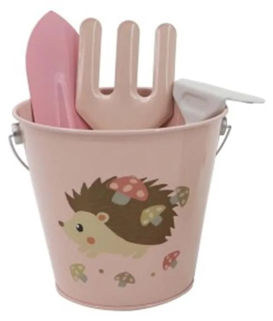 Set de jardin pour enfants Simply en métal et bois motif Hérisson