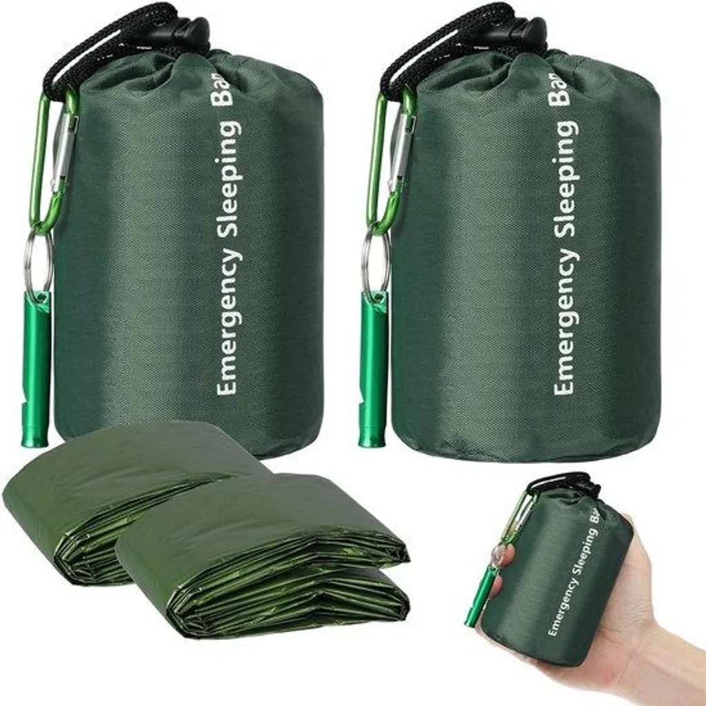 Couvertures de survie camping et randonnée : sécurité pack duo 210cm
