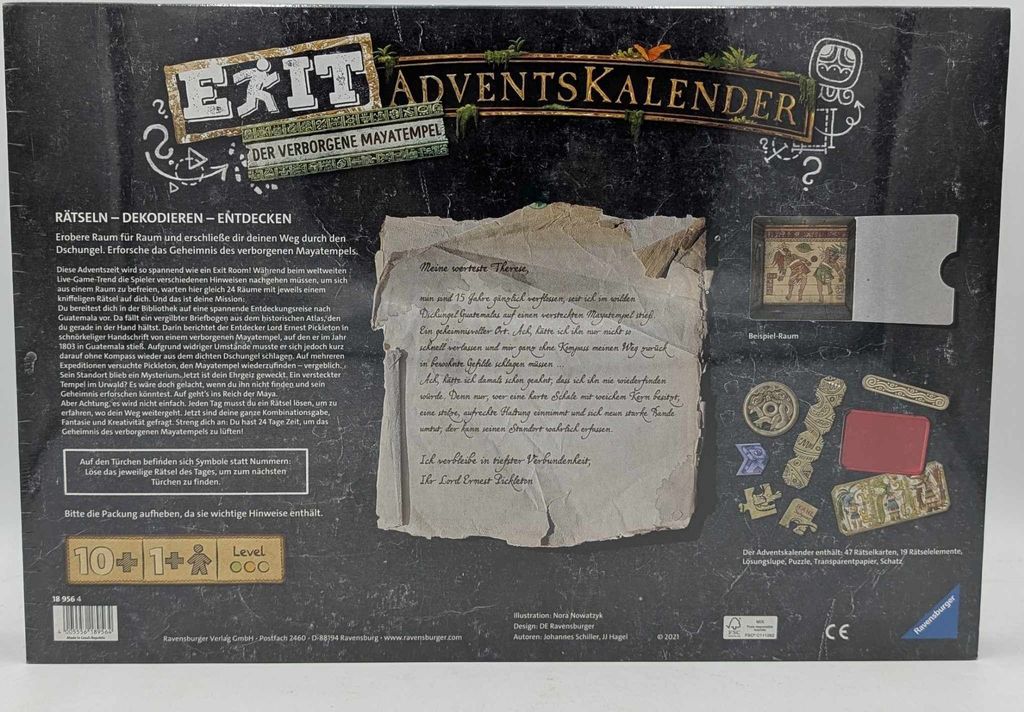 Ravensburger 18956 - EXIT Adventskalender - Der verborgene Produktbild 10