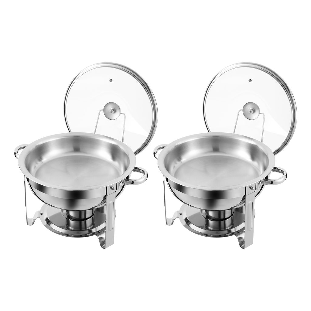 2PCS Buffet Wärmegerät 4.5L Gratinpfanne als Esswärmer mit Produktbild 