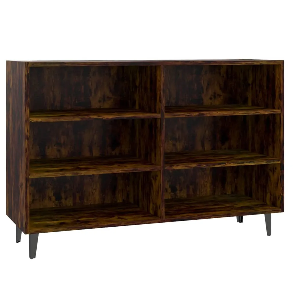 Credenza Moderna SYFAX Rovere Fumo 103,5 cm - Design Industriale