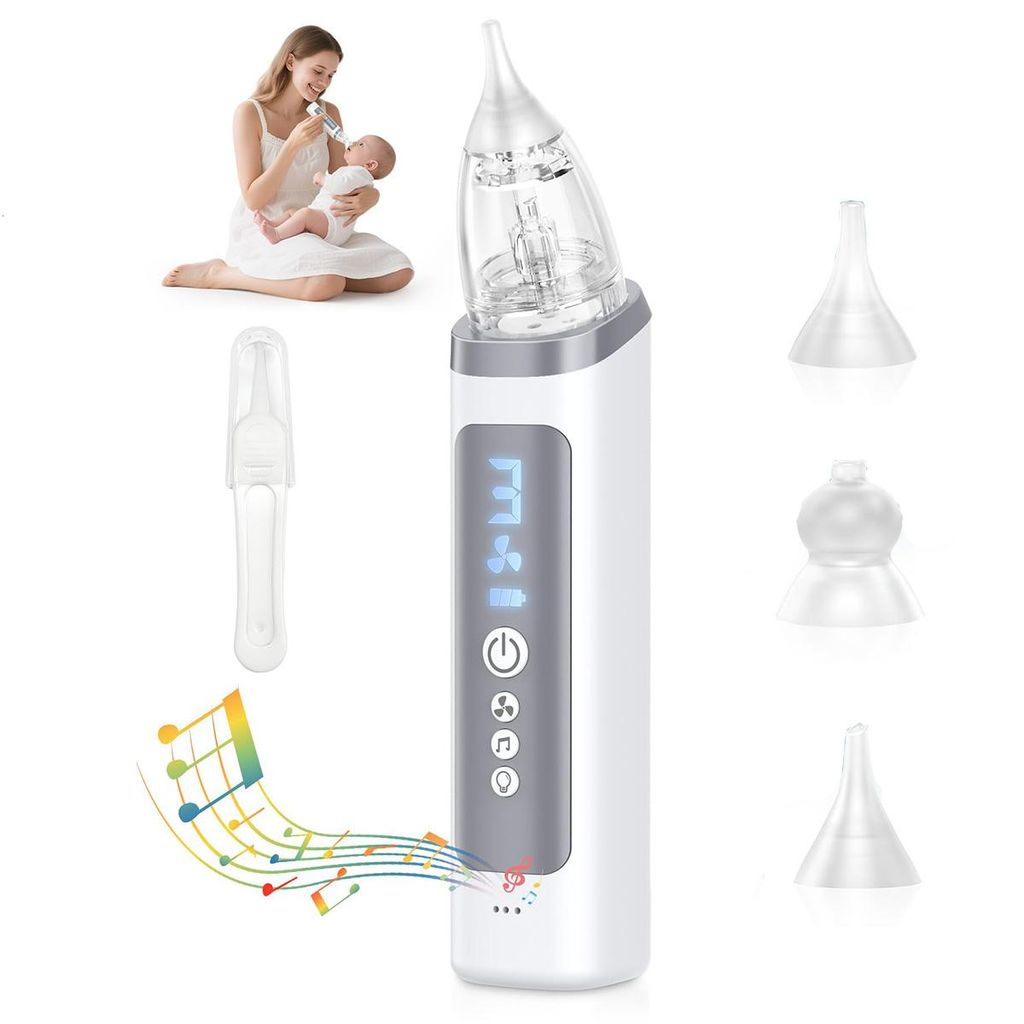 Elektrischer Baby Nasensauger für Säuglinge, 3 Saugstufen, Produktbild 