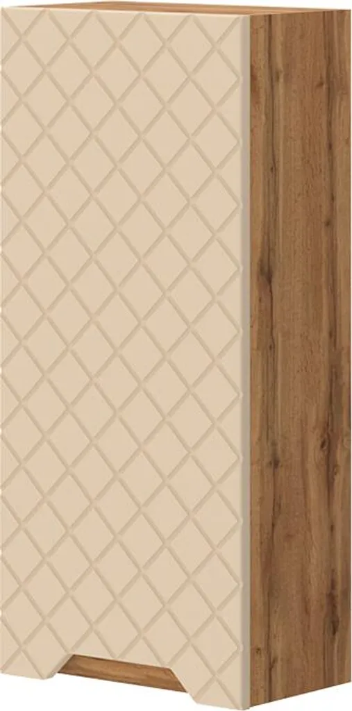 Armoire murale étroite coloris cachemire mat, colonne de rangement Vicco Lotta