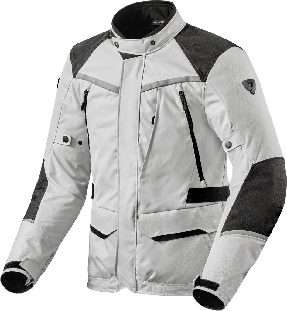 Textilní motocyklová bunda Revit Voltiac 3 H2O, šedá/černá, Obrázek produktu 