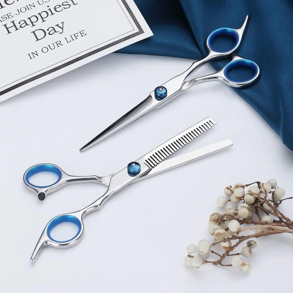 Ciseaux de coiffure en acier inox, coupe nette et texturation douce - 2