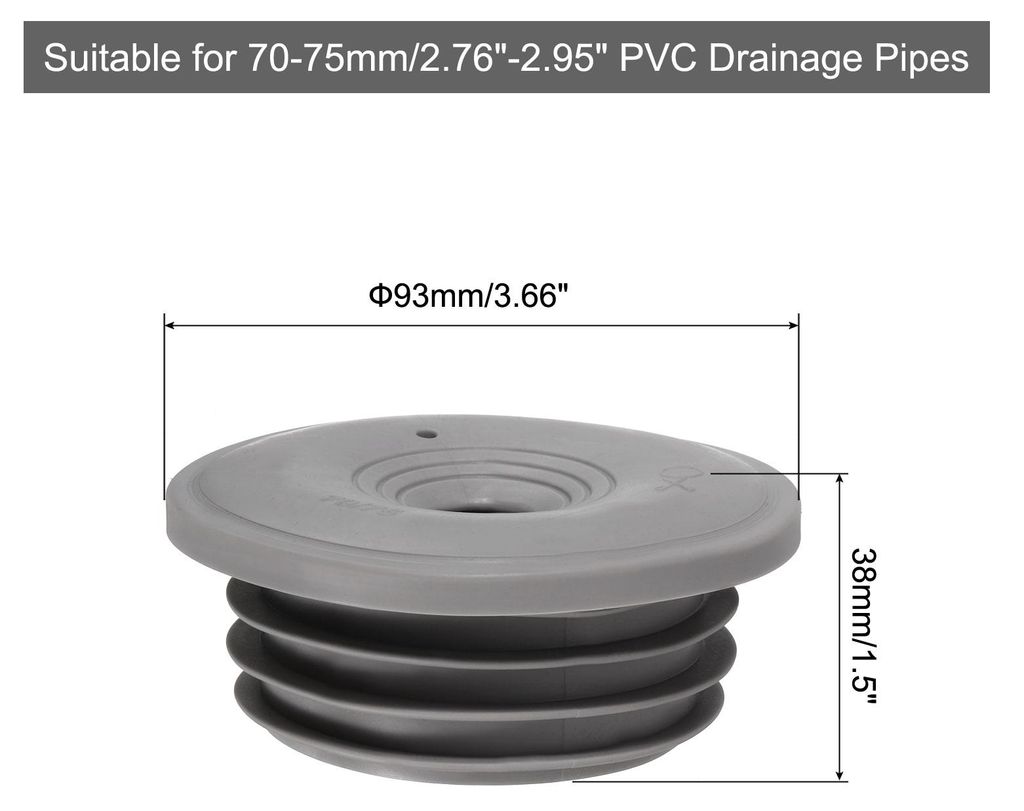Waschmaschine Abfluss Adapter, 70-75mm Dichtungsstopfen PVC Abflussrohrdichtung Ohne geruchsdichte Abdeckung fš¹r Waschmaschinenschlauch Kš¹che...