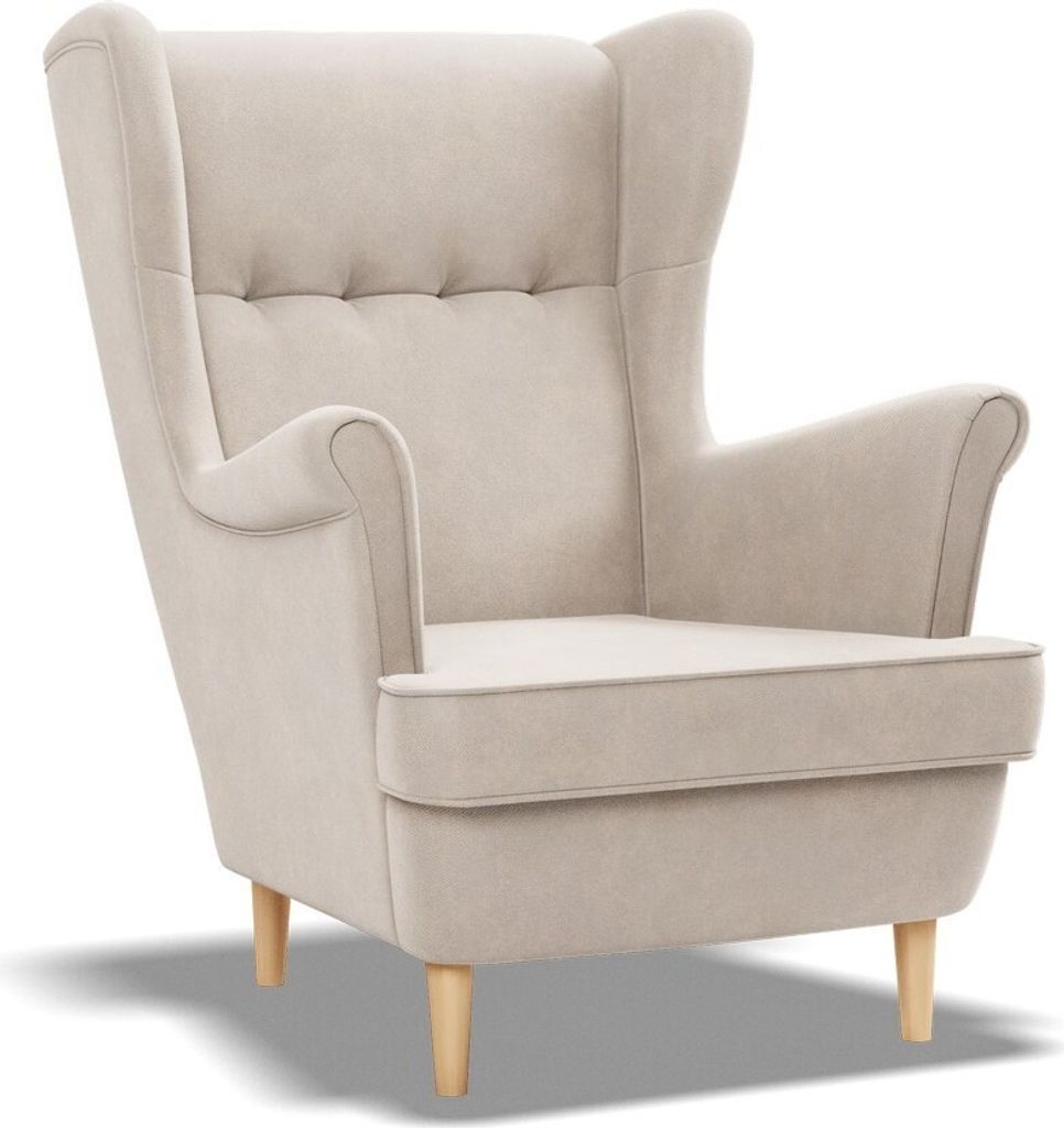 Loungesessel für das Wohnzimmer, Beige Produktbild 