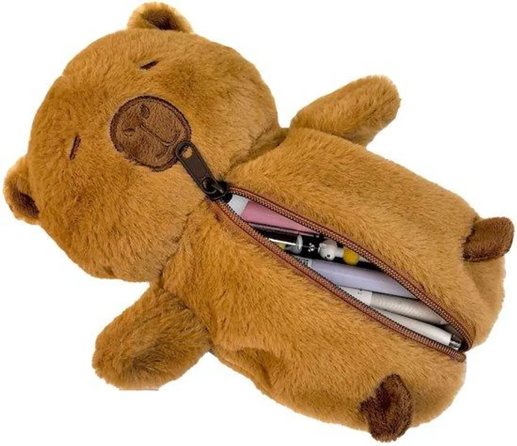 Sac en peluche marron léger pour éviter le mal de dos au quotidien