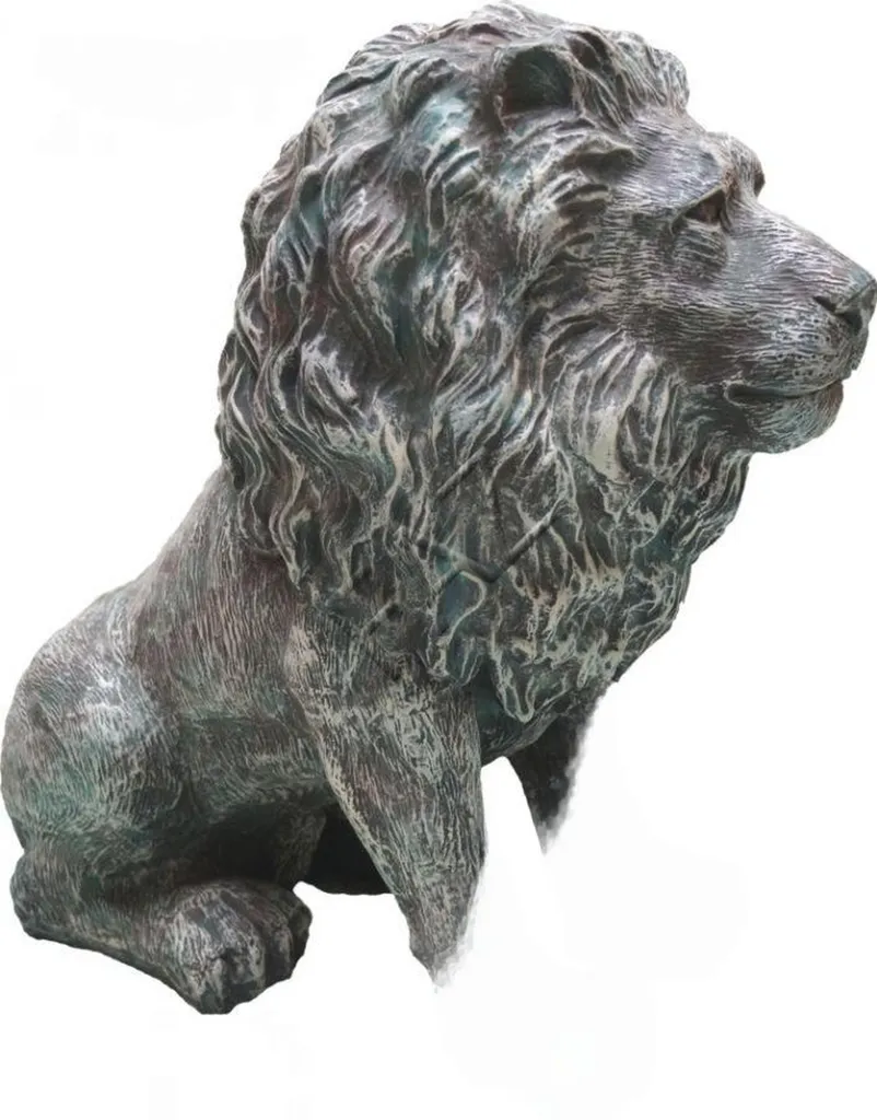 Statue de Lion pour Entrée de Maison - Décoration Jardin Grand Format Chic