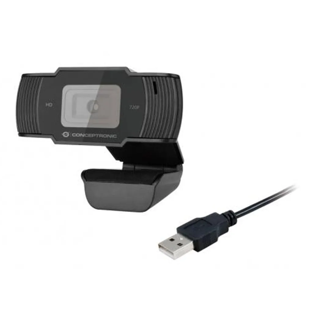 Webcam Conceptronic AMDIS 720P HD avec microphone USB Noir - 9