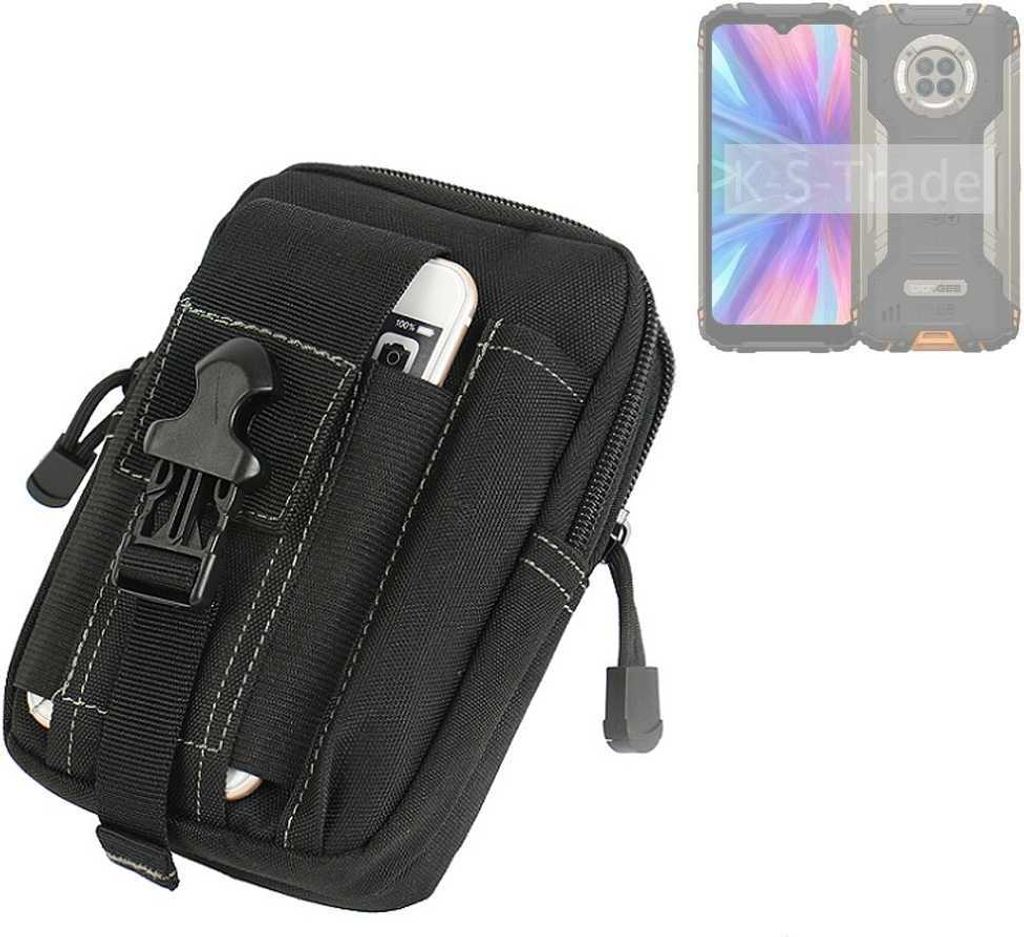 K-S-Trade Gürtel Tasche kompatibel mit Doogee V31 GT Gürteltasche Holster Schutz Hülle Handy Hülle Smartphone outdoor Handy-Hülle schwarz