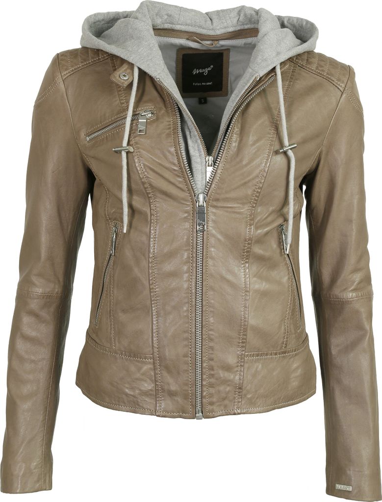 Maze Lederjacke Mico Damen mud XXL Produktbild 