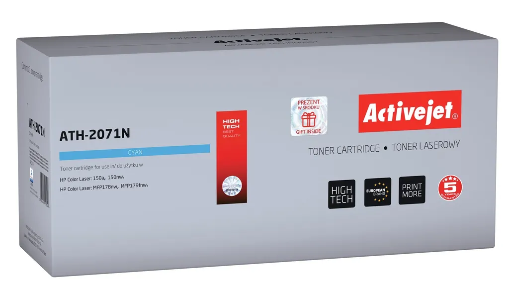 Toner W2071A Cyan Haute Capacité Activejet ATH-2071N Gamme Supreme HP