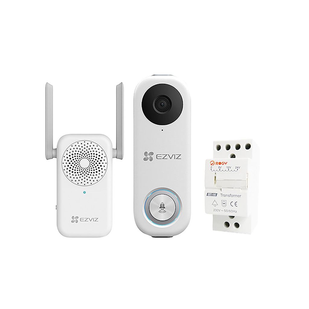 EZVIZ DB1C Smart-Video-Türklingel mit Klingel und Produktbild