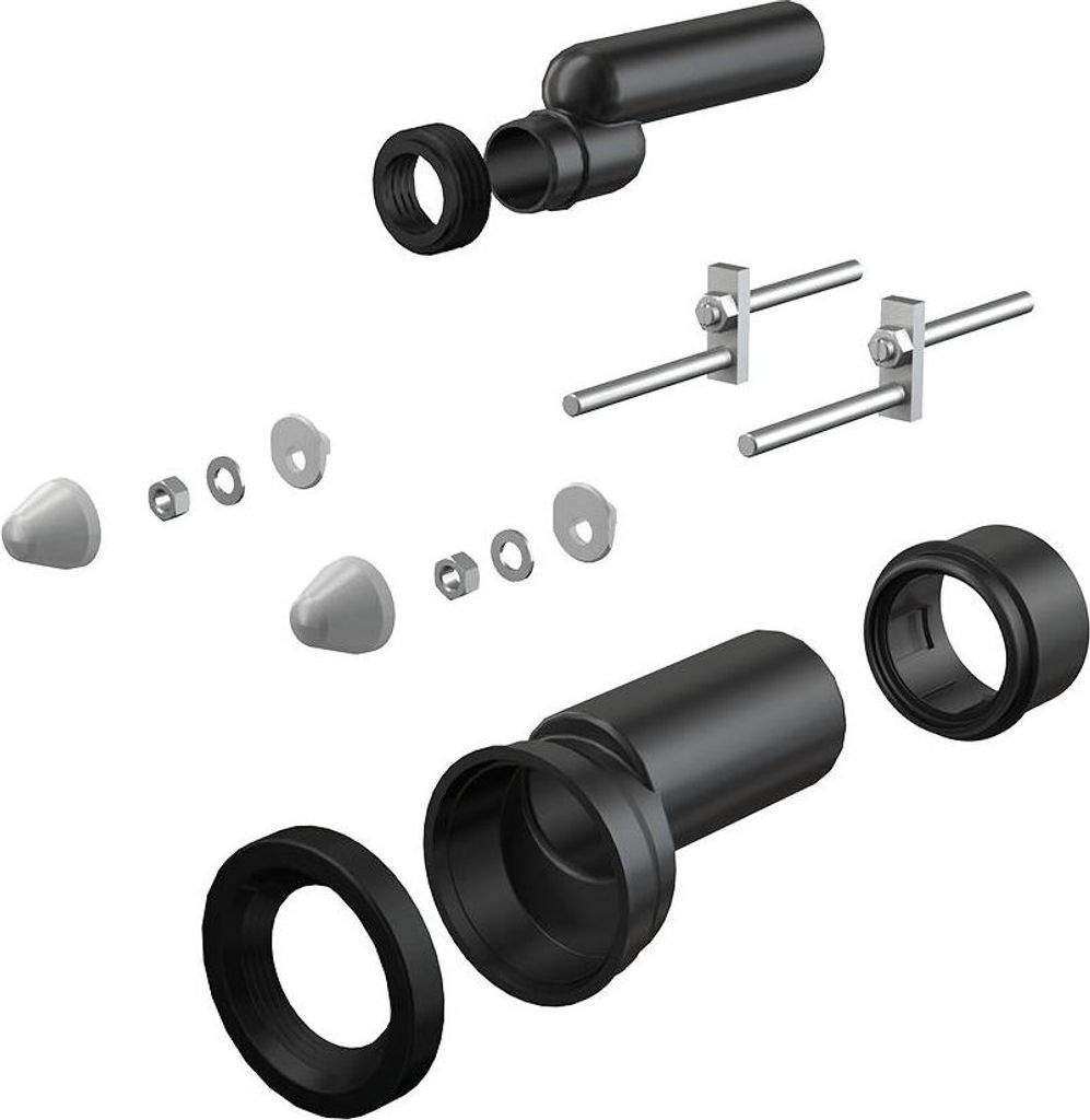 alcadrain WC Zubehör komplett DN110/110, 25 mm, PE, weiß
