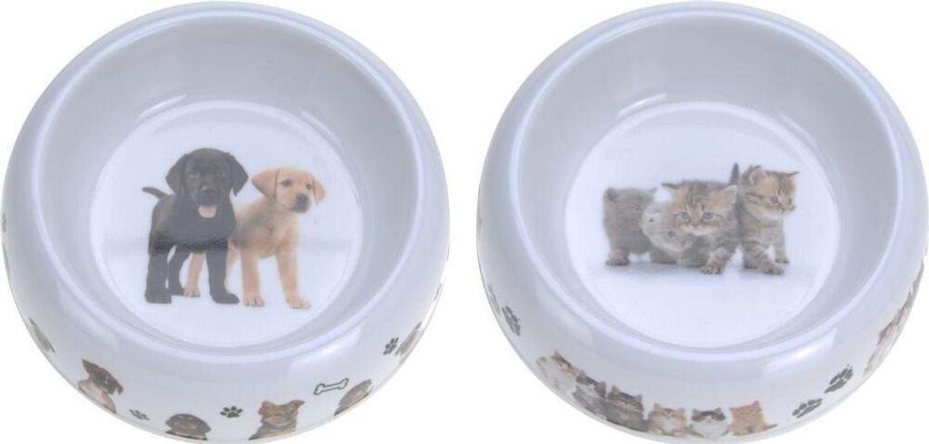 miska pro zvířata 16cm KOČKA, PES melamin, mix Nachbildungů
