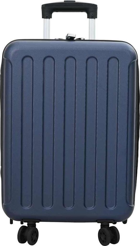 vidaXL Koffer mit Schloss Dunkelblau 34 x 23 x 55,5 cm ABS Kunststoff