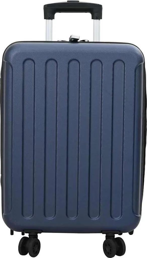 Trolley Cabina vidaXL 34x23x55,5 cm ABS Blu Scuro - Viaggia Leggero