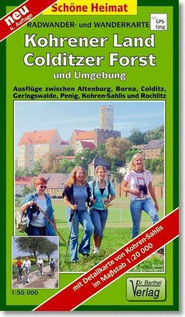 Kohrener Land, Colditzer Forst und Umgebung 1 : 50 000. Radwander- und Wanderkarte