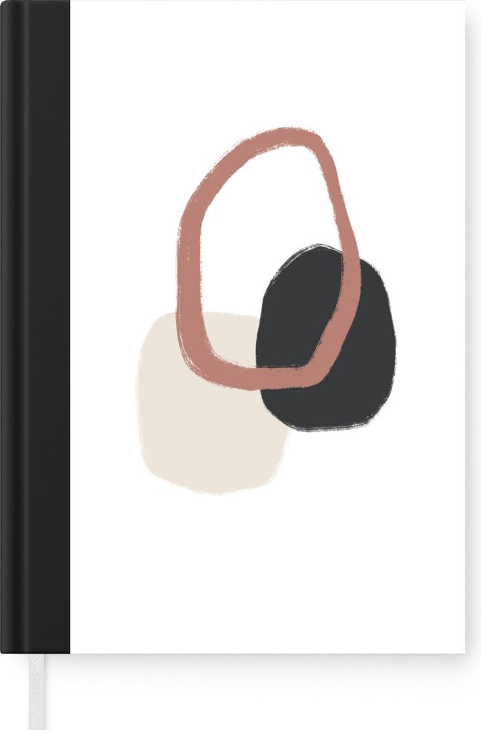 MuchoWow Notizbuch Tagebuch Haushaltsbuch Notebook A5 Pastell - Minimalismus - Geometrische Formen - Notizblock - Notizheft - Notebook - Schreibb...