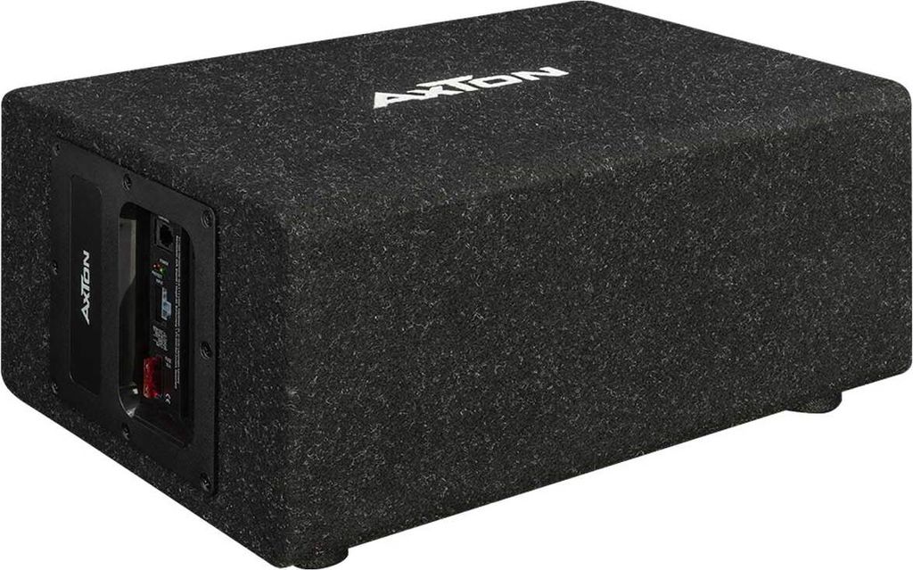 Axton ATB120QBA | 20cm Aktivsubwoofer für Auto, LKW, Reisemobil, Plug & Play einfacher Einbau