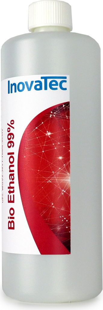 Hochreines Ethanol 99% 1 Liter rauch- und rußfrei für Kamine und Feuerstellen