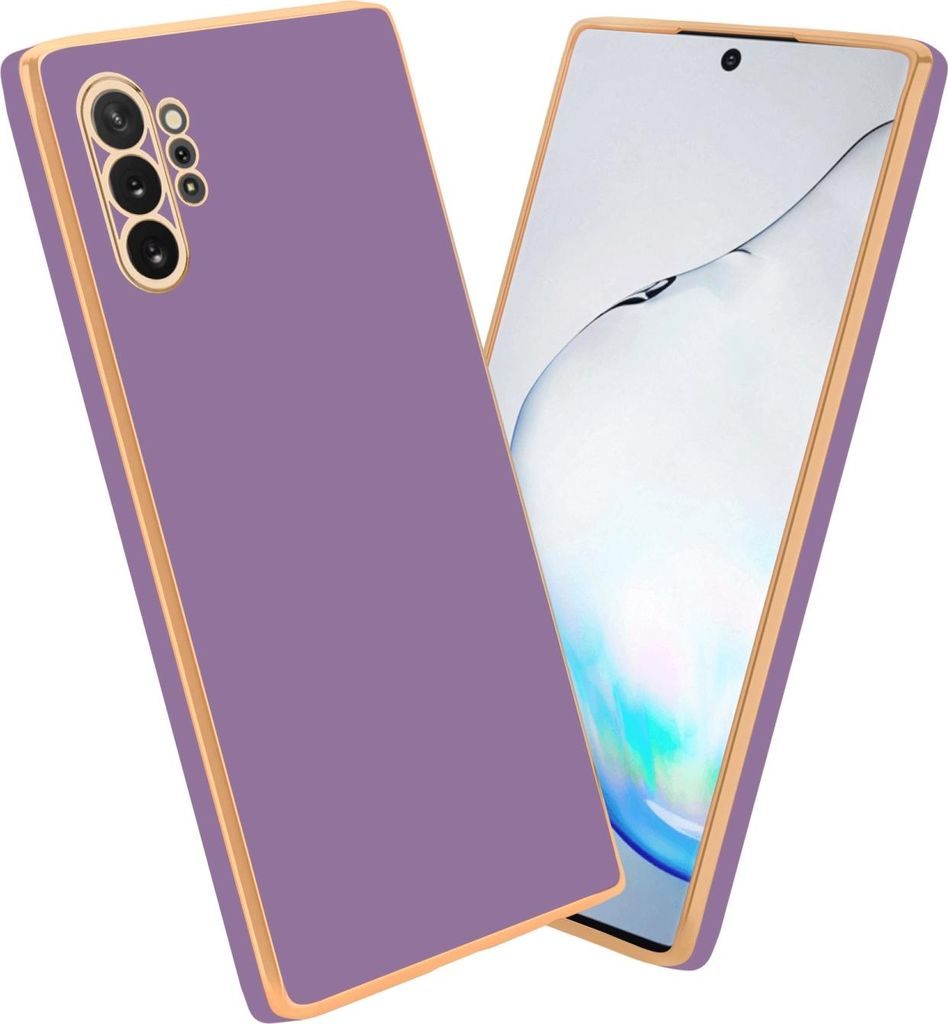 Cadorabo Schutzhülle für Samsung Galaxy NOTE 10 PLUS Hülle in Lila Handyhülle TPU Silikon Kameraschutz Etui Case