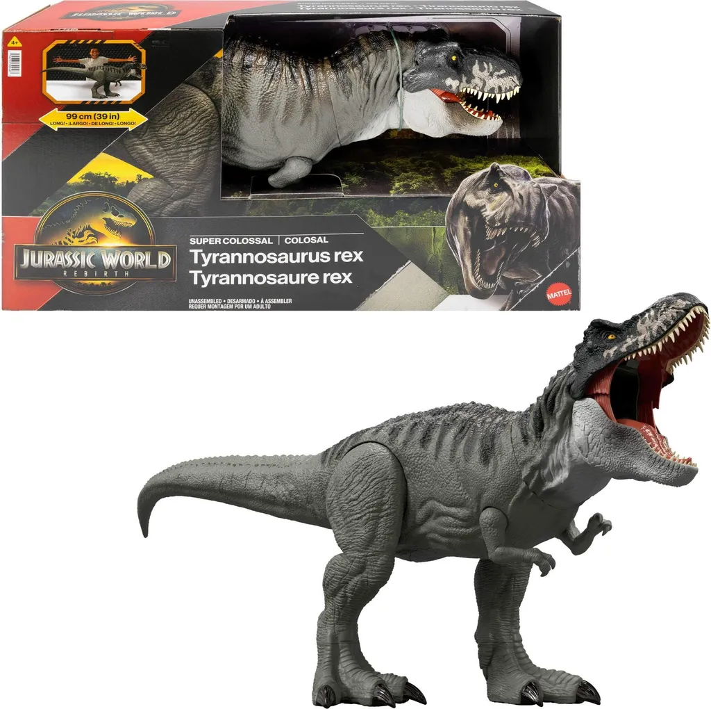 Dinosaure Géant T-Rex Jurassic World 99cm - Figurine Articulée Mattel