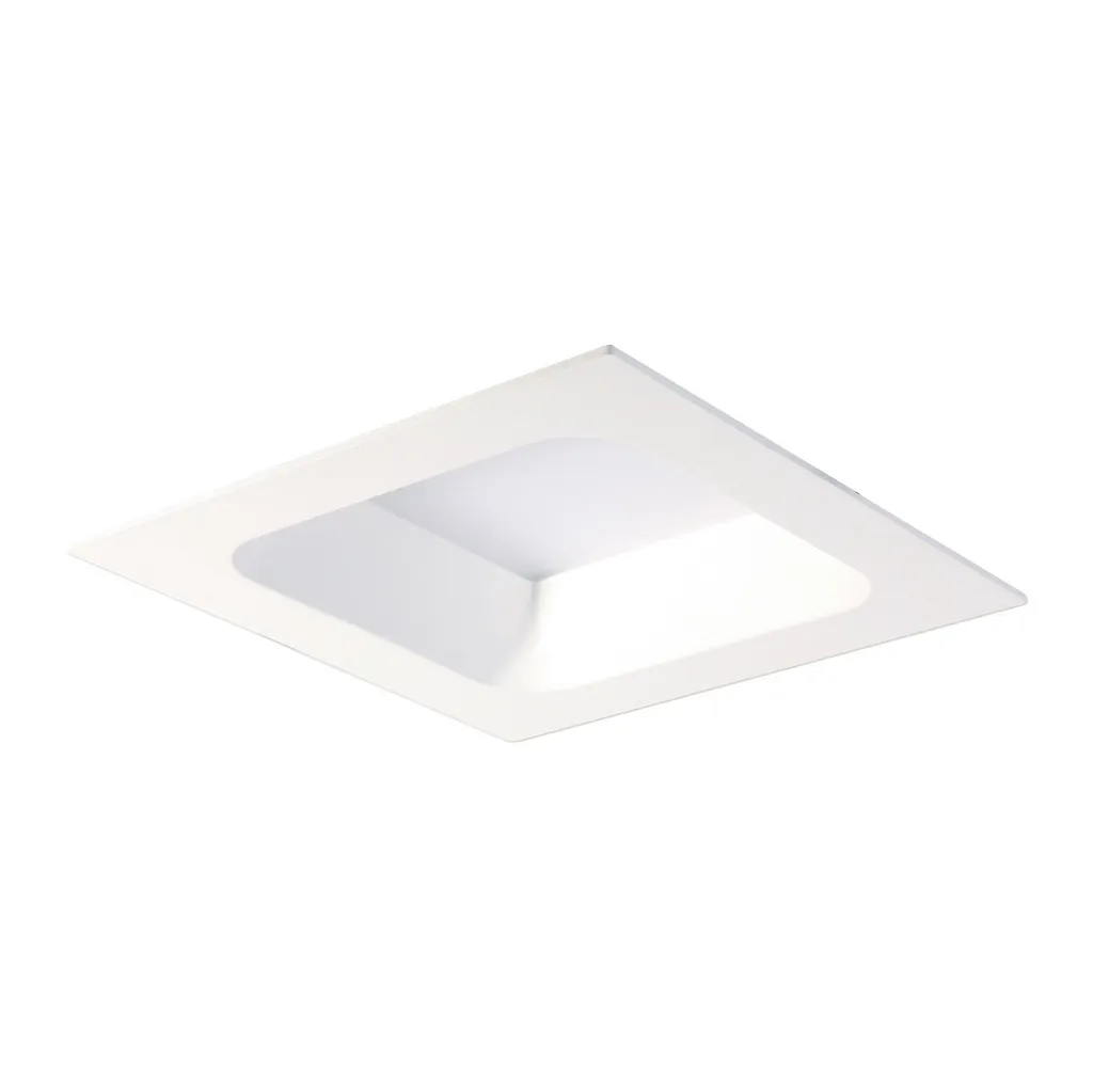 Spot encastré design carré IP44 Rossi Square Italux blanc chaud 3000K