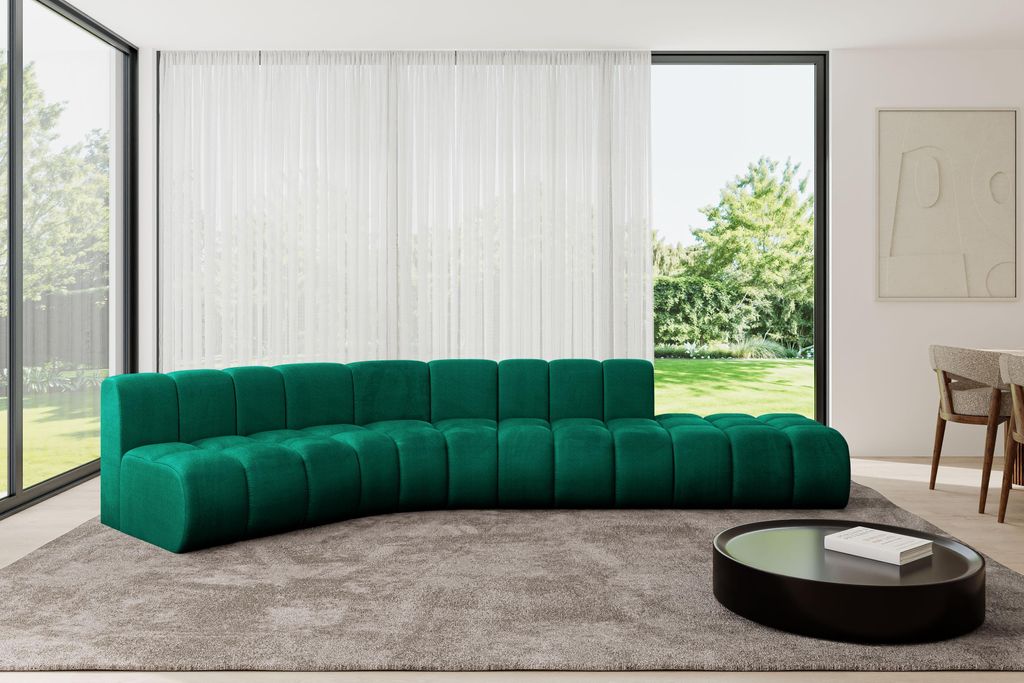ALTDECOR Modulares Sofa Ecksofa in L-Form - Brilo-L1 - 380x174x70 cm Grün - Corner modular Sofa Eckcouch Couch Wohnlandschaft Cauchsofa Bodensofa ...