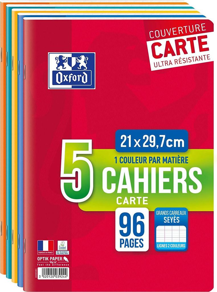Oxford 400084974 5er Schulheft geheftet 210 x 297 mm Seyés Image du produit 