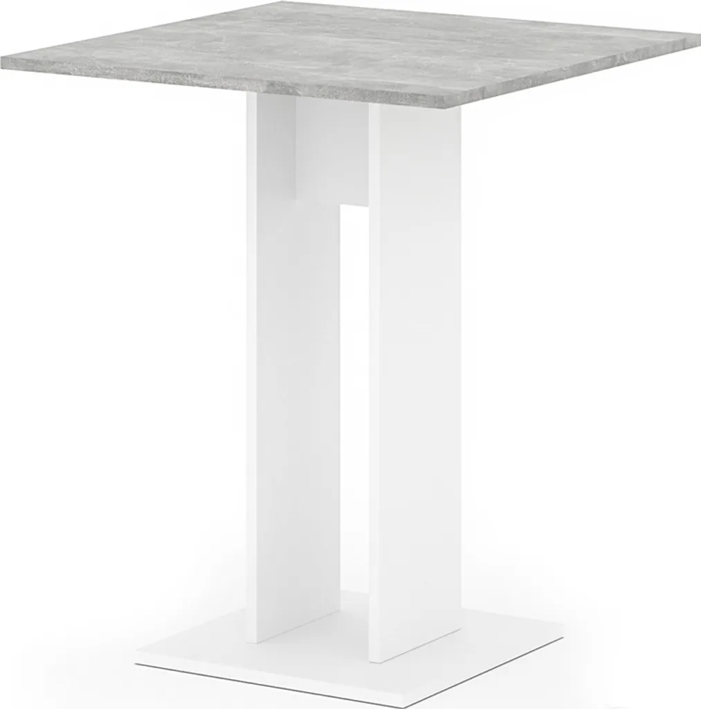 Table carrée 65x65 cm Vicco Repose coloris Béton pour cuisine et séjour