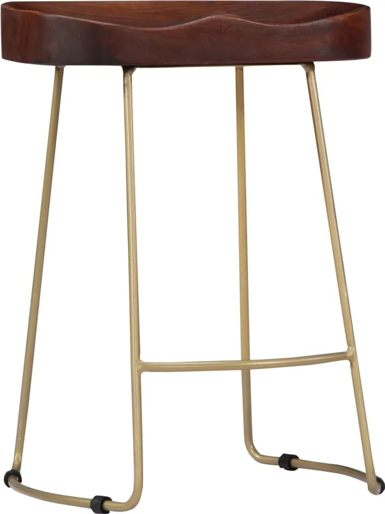 SYFAX™ Gavin: Set 2 Sgabelli Bar Vintage in Legno di Mango