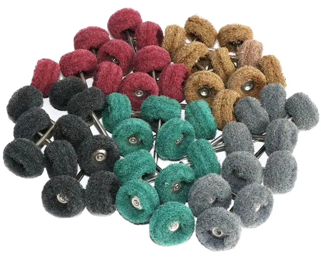 Disque abrasif en fibres de nylon pour Dremel - Assortiment de 50 pièces