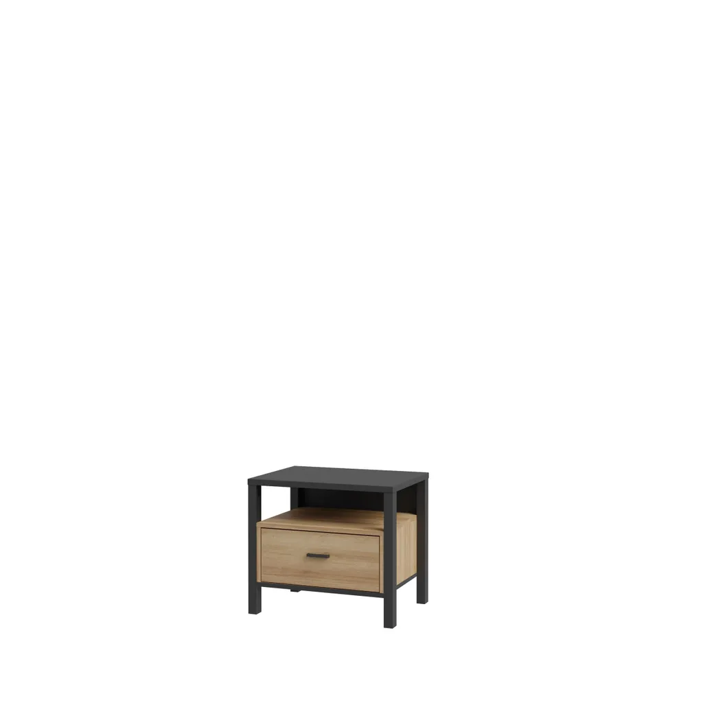 Table Chevet HIGH ROCK : Optimisez votre Rangement de Chambre Noir