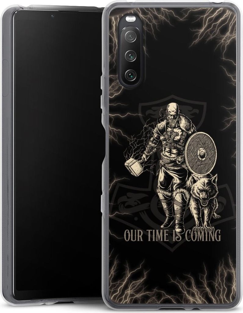 DeinDesign Handyhülle für Sony Xperia 10 III Silikon Hülle Case Smartphone Schutzhülle Serienmotiv Vikings Wikinger